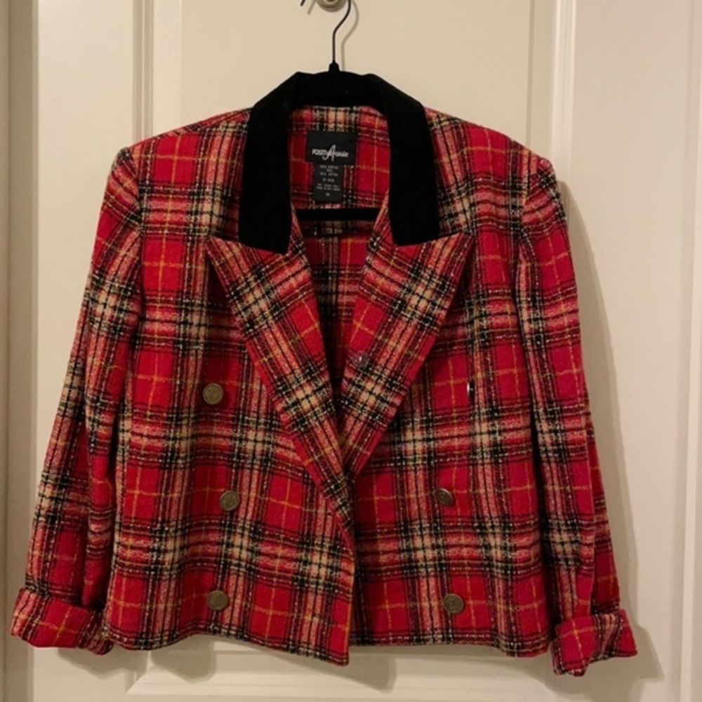True 90s Plaid‎ Blazer